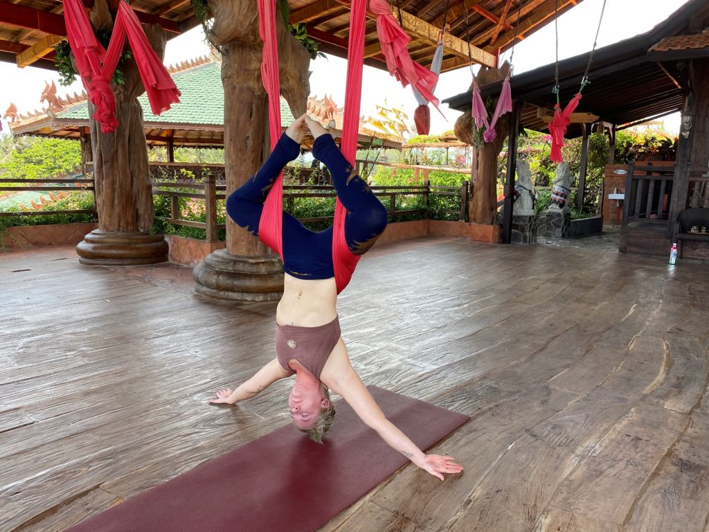 lindsay nova aerial yoga teacher training online treat back pain